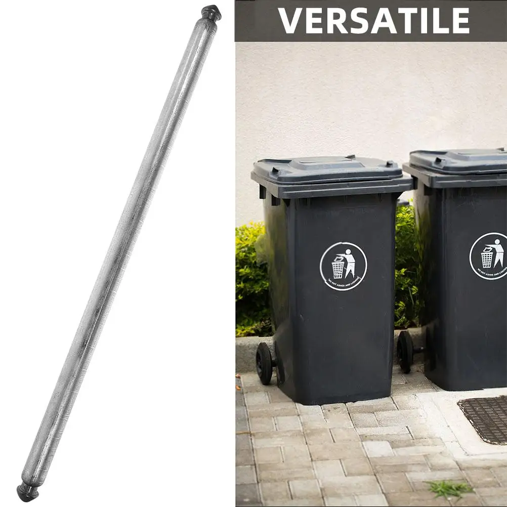 Trash Can Wheel Axle Metal Rods Smooth Operation Garbage Bin Parts Waste Can Accessories Longlasting Performance Wide