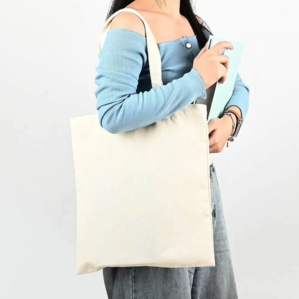 Natural Canvas Tote Bags DIY for Crafting and Decorating Reusable Grocery Washable Bag Shopping Bag