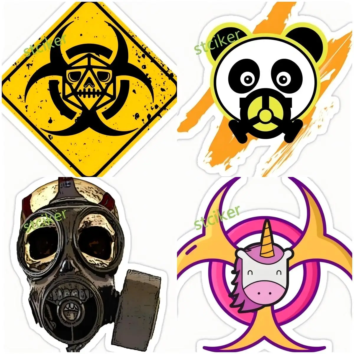 

Nuclear Radiation Funny Car-Stickers and Decals Window Trunk Bumper Waterproof Auto Sunscreen Accessories
