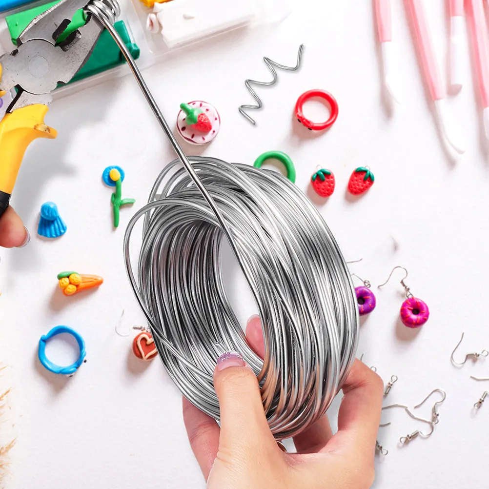 

20M 3Mm Soft Aluminum Wire Bendable DIY Jewelry Making Craft Supply Flexible Metal Roll for Sculpting and Decorative Projects
