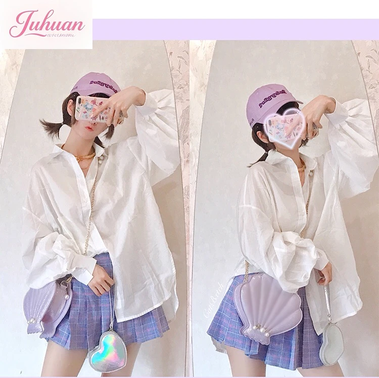 اليابانية فتاة لينة لوليتا لطيف اللؤلؤ شل الطازجة حقيبة كتف المرأة Kawaii فتاة على ظهره لولي تأثيري القوطية لوليتا حقيبة كوس لولي