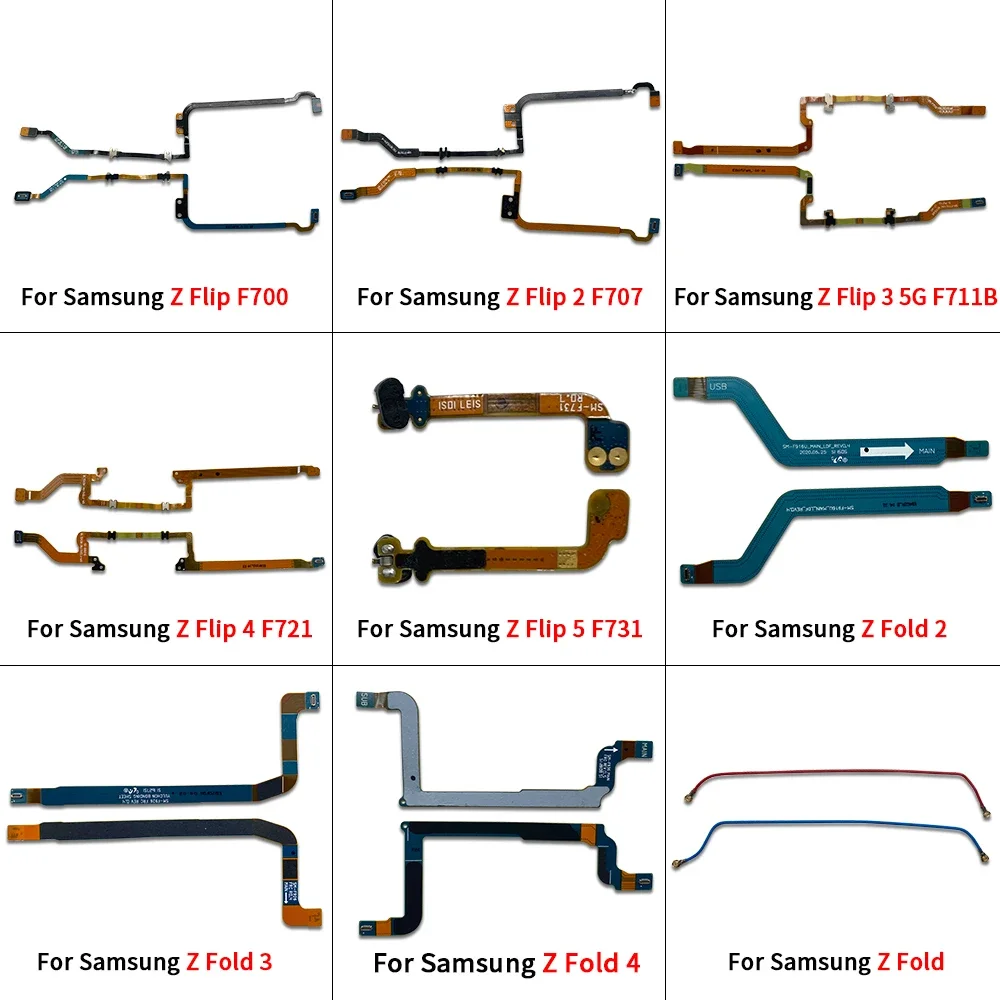 Nowy elastyczny kabel anteny sygnałowej do Samsung Z Flip Fold 1 2 3 4 5 F707 F711 F721 F731 F916 F926 FPhone Część zamienna do naprawy