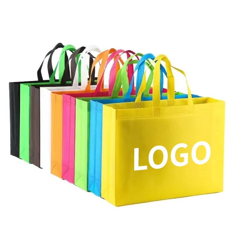 

Wholesale Customized Logo Reusable Supermarket Mall Shopping Ecological Non Woven Handbag Mainland China