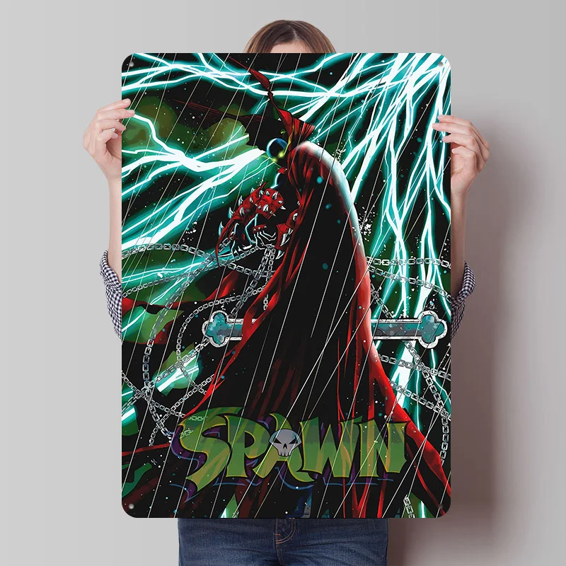Spawn in the Rain Metal Poster Custom Wall Art Retro Vintage Tinplate Signs for House Bedroom Decoration Room Accessories Home