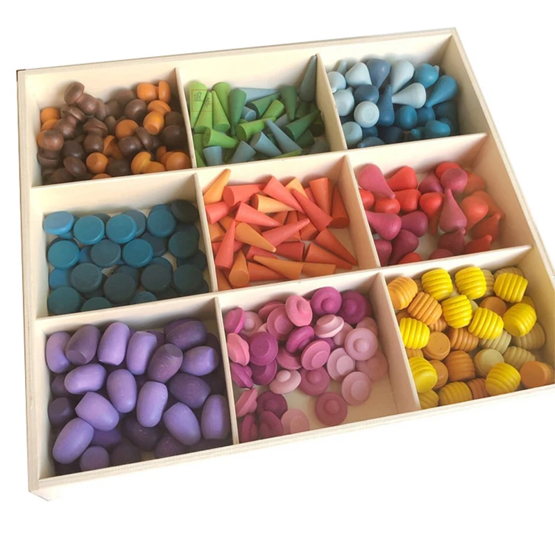 New  Wooden Toy Early Education Small Particle Building Block Scene Building Wooden Building Model Toy Gifts for 