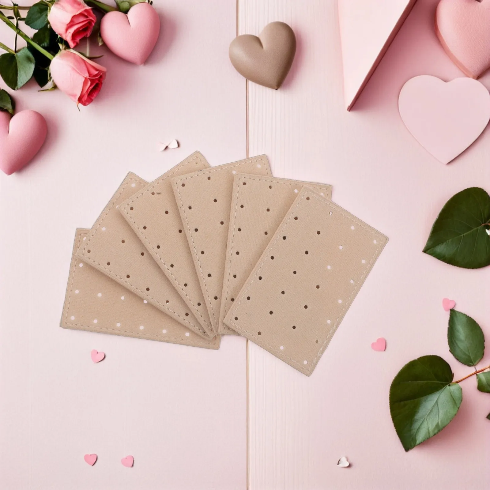 

6Pcs Earring Stud Organizer Tray Portable Jewelry Display Panel Stud Earring Storage Pad Oxidation Protection