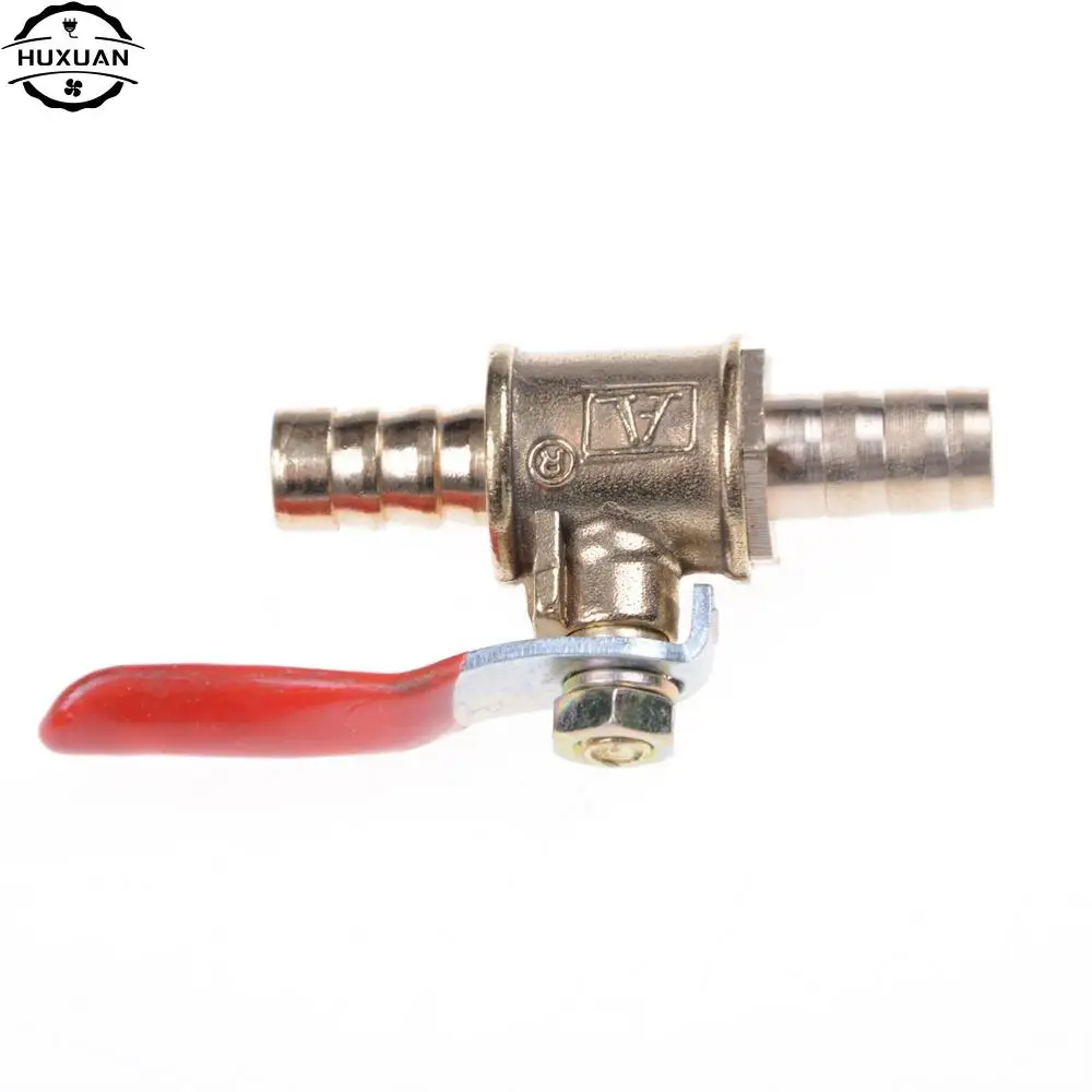 1/4 Hose Barb 6mm-10mm Hose Barb Inline Brass Water Oil Air Gas Fuel Line Shutoff Ball Valve Pipe Fittings