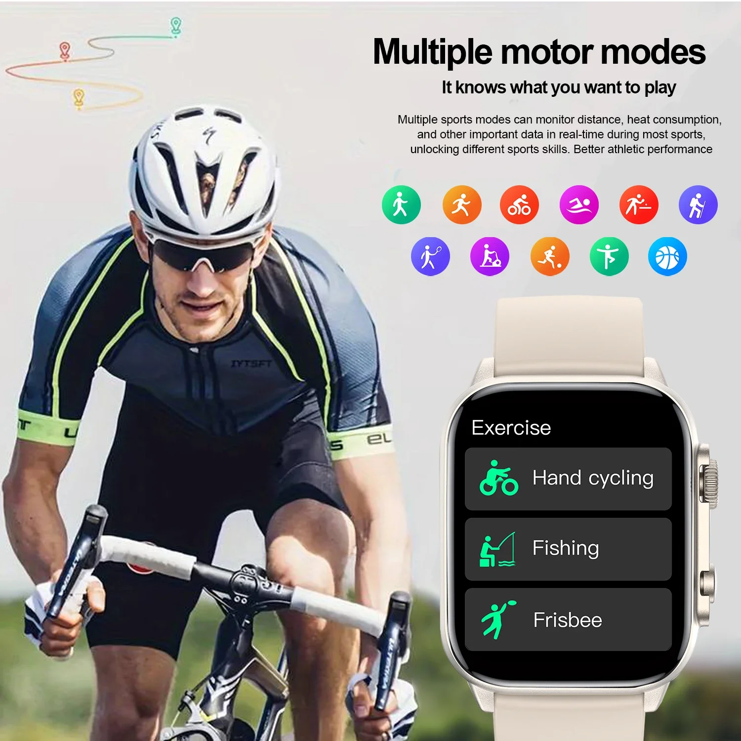 Smartwatch für Herren, AMOLED-HD-Bildschirm für Android iOS-Telefone, kabelloses Anrufen, Multi-Sport-Modus