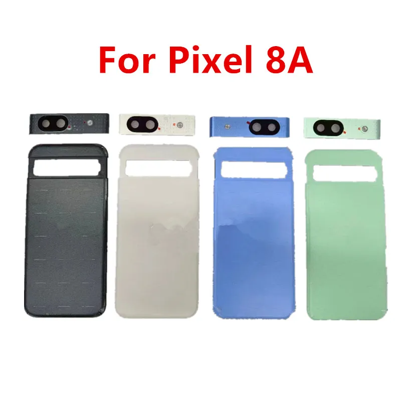 

Pixel8A Housing For Google Pixel 8A 6.1" Battery Back Cover Rear Door Repair Replacement Case + Camera Lens