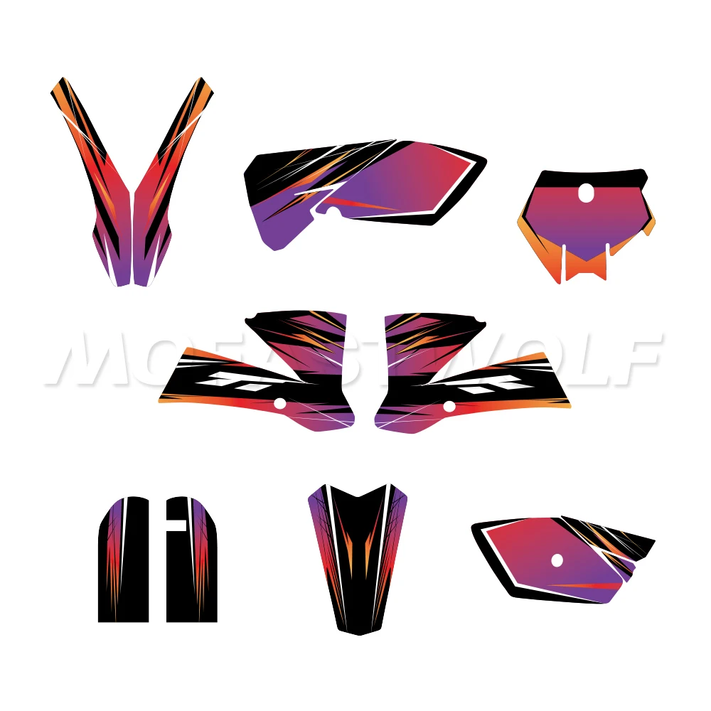 

Fit for SX85 85 SX 2003 2004 2005 Background Graphic Decal Kit Motorcycle Fairing Sticker Set