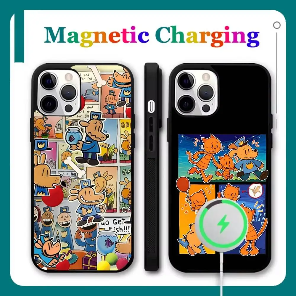 

Dog Man Dav Pilkey Phone Case For iPhone 17,16,15,14,13,12,11,Pro,Max,Plus,Mini,Air,SE New Magsafe Magnetic Wireless Charging