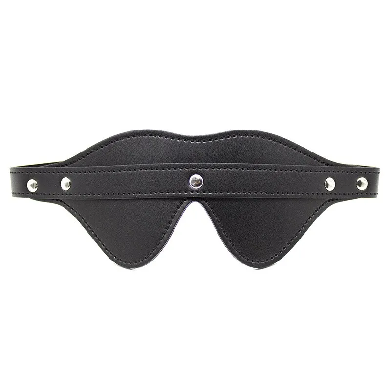 Neue Leder Cosplay Augenbinde Sexy Mode Erwachsene Eye Patch Schwarz Rose Rosa Party Kostüm Requisiten