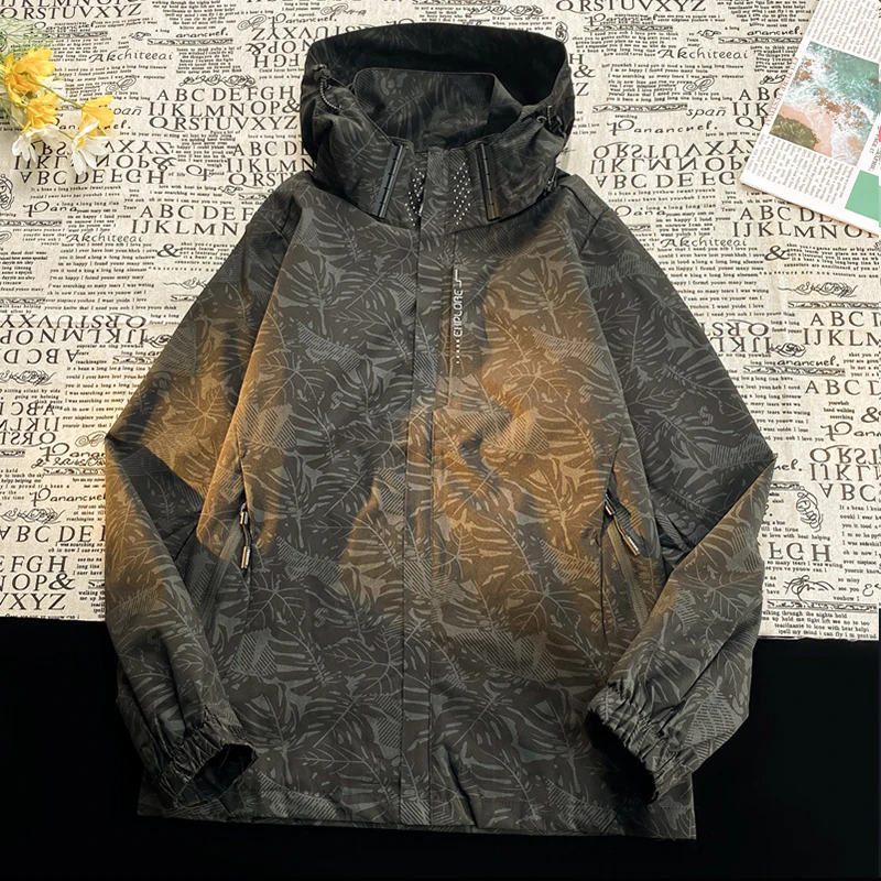 

Весенне-осенний мужской топ, мужская куртка с капюшоном, походный теплый плащ, водонепроницаемая легкая ветровка, новый спортивный повседневный плащ на открытом воздухе