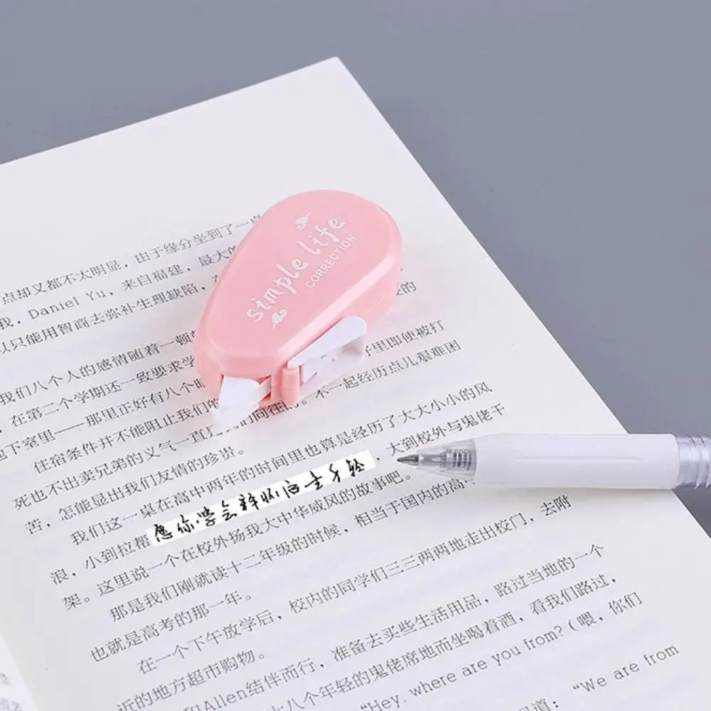 Ins Style Portable White Out Correction Tape School Student Spot Covering Tape Error Eraser Express Privacy Altered Tool