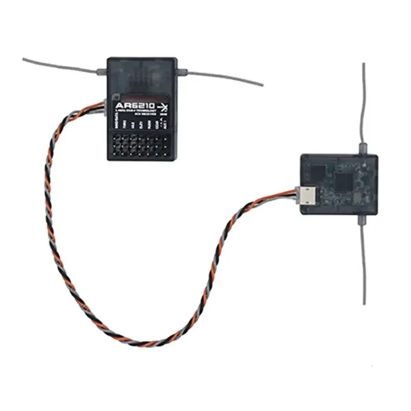 DSMX DSM2 AR6210 6CH 2.4GHz Receiver W Satellite RX for Spektrum DX6 DX6e DX6i DX7 DX8 DX9 RC Transmitter JR X6R Radio