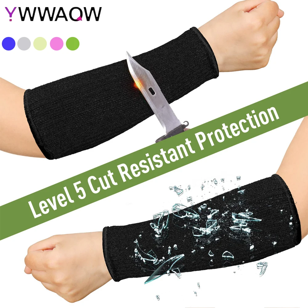 1Pair Cut Resistant Sleeves, Burn Heat Resistant Arm Sleeve Protectors Protective Forearm Sleeves Cooking Gardening