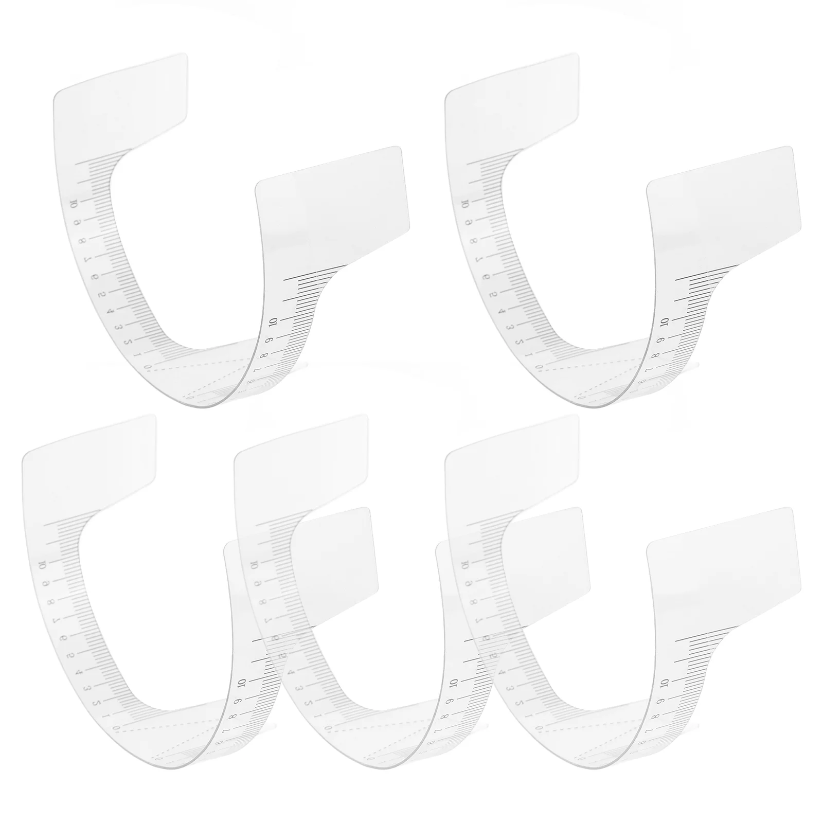 Tattoo Ruler Eyebrow Stencil Rulers for Girl Measuring Templates Tattooing with Shape Accessories Tools Stencils