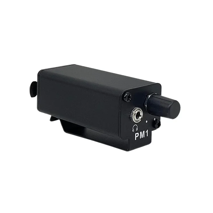 Personal In‑Ear Belt Pack Volume Controller XLR Input Metal Chassis Headphone Amp XLR To 3.5MM Clip Mount Portable Converter