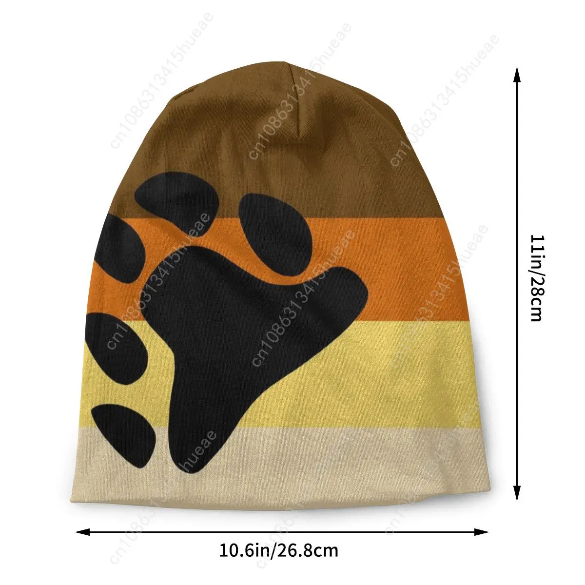 Glbt Gay Paw Beanie para homens e mulheres, bandeira do orgulho do urso, chapéu do Beanie Slouchy, skullies de esqui ao ar livre, gorros Caps, legal, inverno