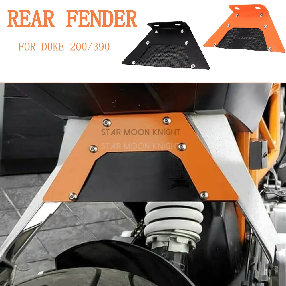 For Duke390 Duke200  Motorcycle Accessories Motorcycle CNC aluminum Anti-splash rear fender rear mudguard For Duke 200 390