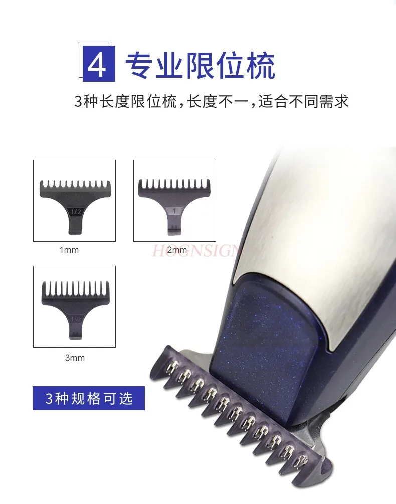 USB Rechargeable Hair Clipper  Professional Hair Trimmer 3 In 1 Mesin Gunting Rambut Hair Cutter Machine