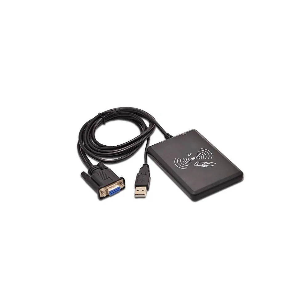 Taidacent RS232 Square Contactless IC ID Chip Card Reader Dual Band RFID Reader for Door Access Control Proximity RFID Reader