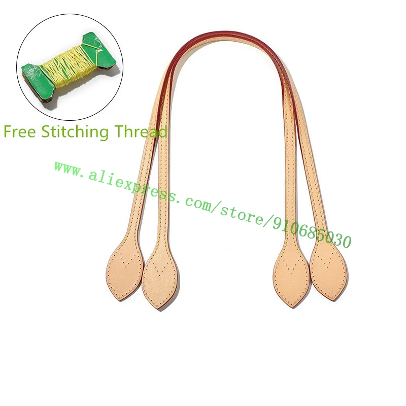 Sangle de poignée Vachetta pour femme, sac fourre-tout design, sac à main pour femme, 1cm de largeur, style fin, 4 couleurs, 1 paire
