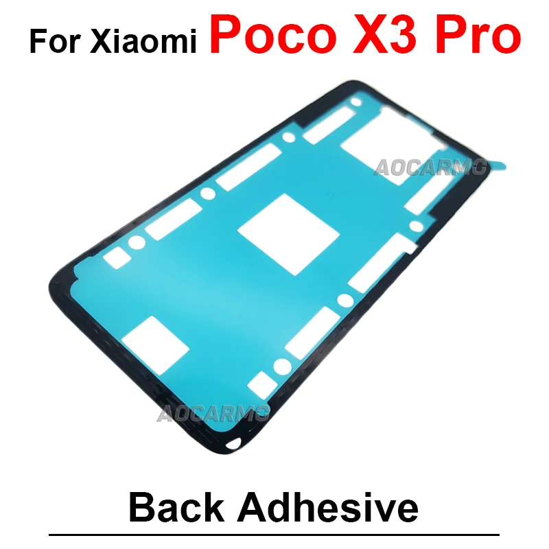 1Pcs For Xiaomi Poco X3Pro X3 Pro Rear Door Housing Sticker Back Cover Adhesive Glue