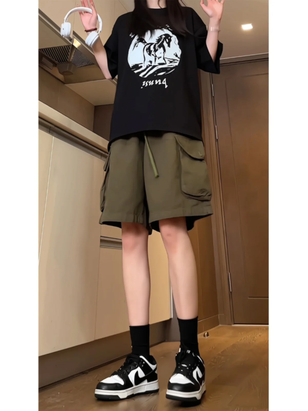 

Military een Workwear orts for Men Summer Heavyweight American Vibe Casual Five-ket orts Loose Fit Youthful Sle