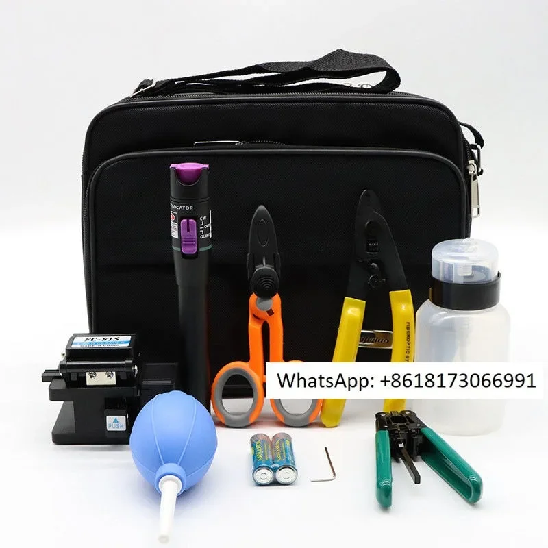 Optical Fiber Fusion Machine Set, FTTH Cold Connection Optical Fiber Home Optical Fiber Cutting Knife Red Light Pen Set