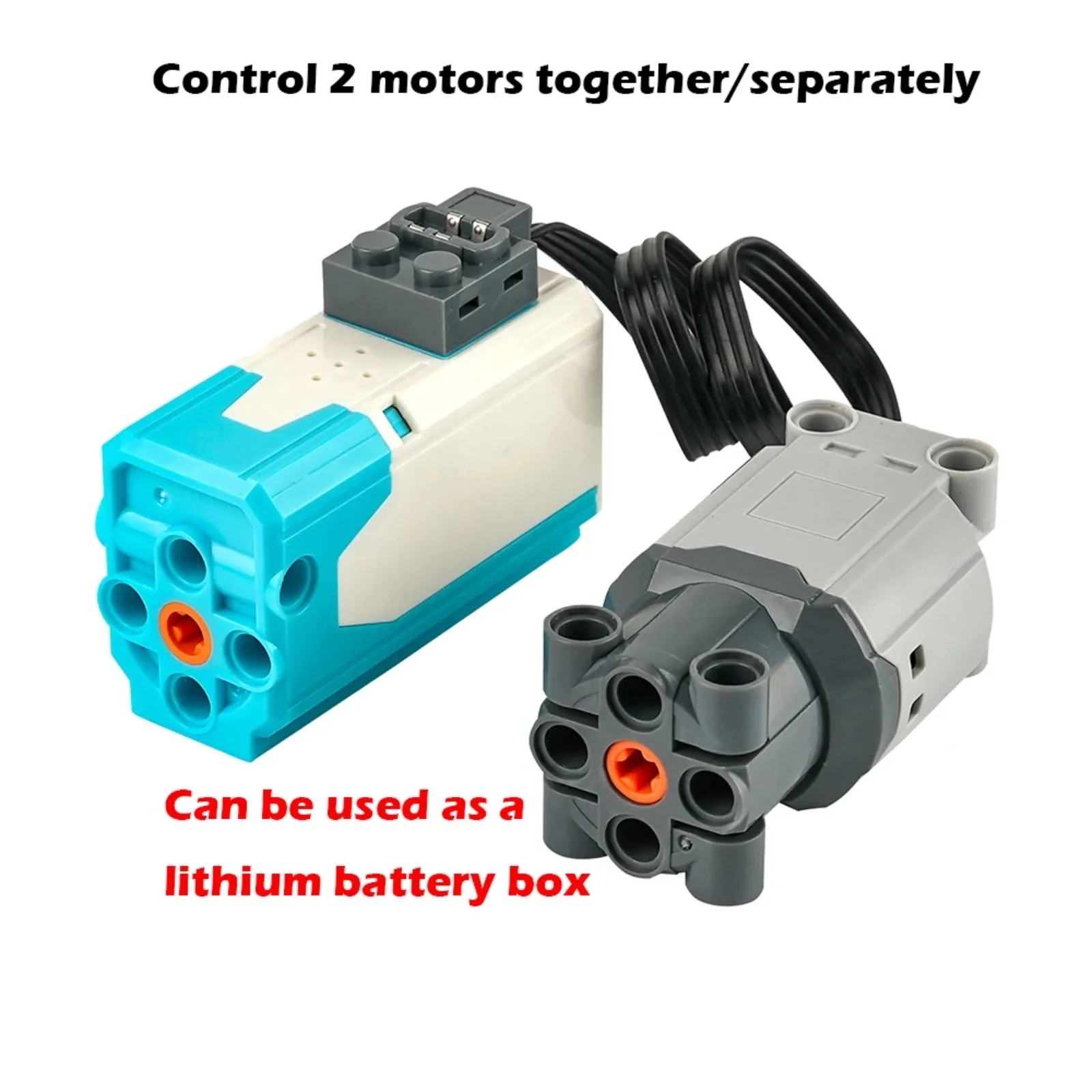 Building Blocks Motor 8883 M/L Rechargeable for MOC 9686 Railway Train Robot Electric Modification Power