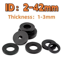 Arandela plana negra, juntas planas de goma de 2-42mm, arandelas de sellado antiaceite, junta tórica impermeable, absorción de golpes para grifo, manguera de agua