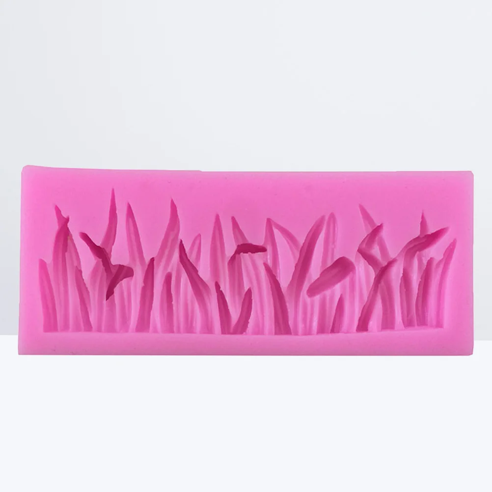 Molde de silicona para pastel con forma de hierba, moldes antiadherentes para hornear para Fondant, Chocolate, dulces, cubitos de hielo, gelatina artesanal, calidad superior