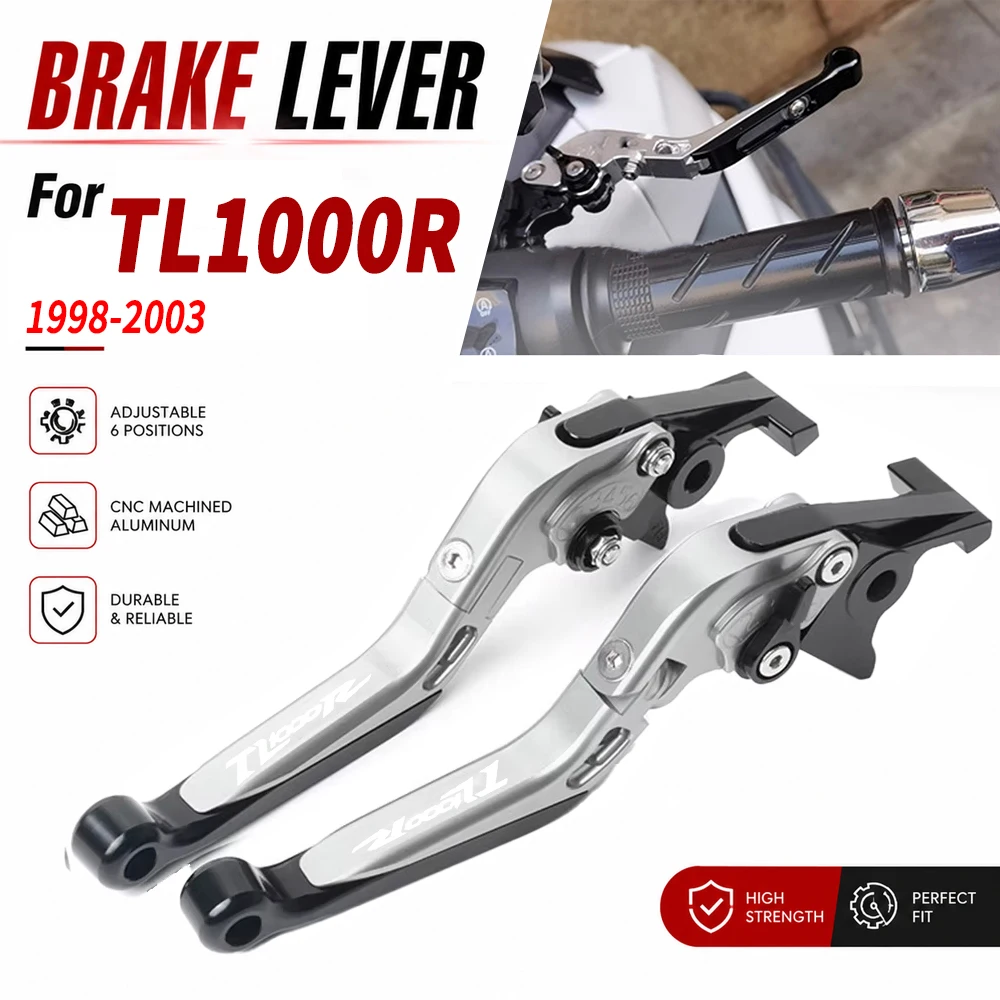 Motorcycle Accessories Handgrips Extendable Brake Clutch Levers Handlebar For SUZUKI TL1000R TL 1000 R 1998-2003 2002 2001 2000