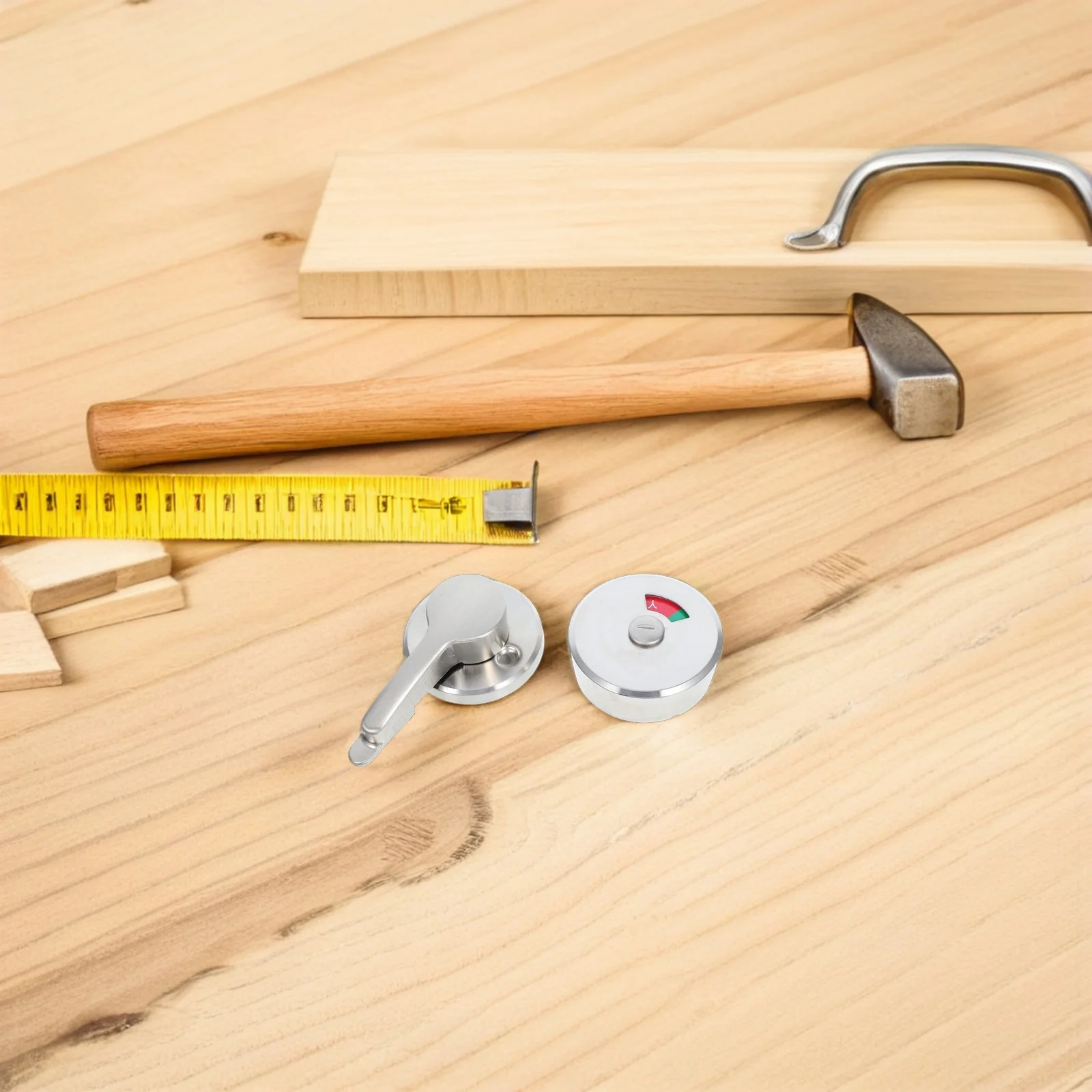 قفل مؤشر الحمام الفولاذ المقاوم للصدأ شاغرة الخصوصية بدون مفتاح قفل الباب المرحاض مرحاض مكتب شقة مستودع