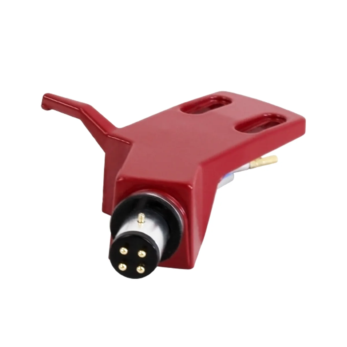 Turntable Headshell Aluminium Alloy Headshell Record Turntable Needle Replacement Phono Stylus Cartridges Rack Red