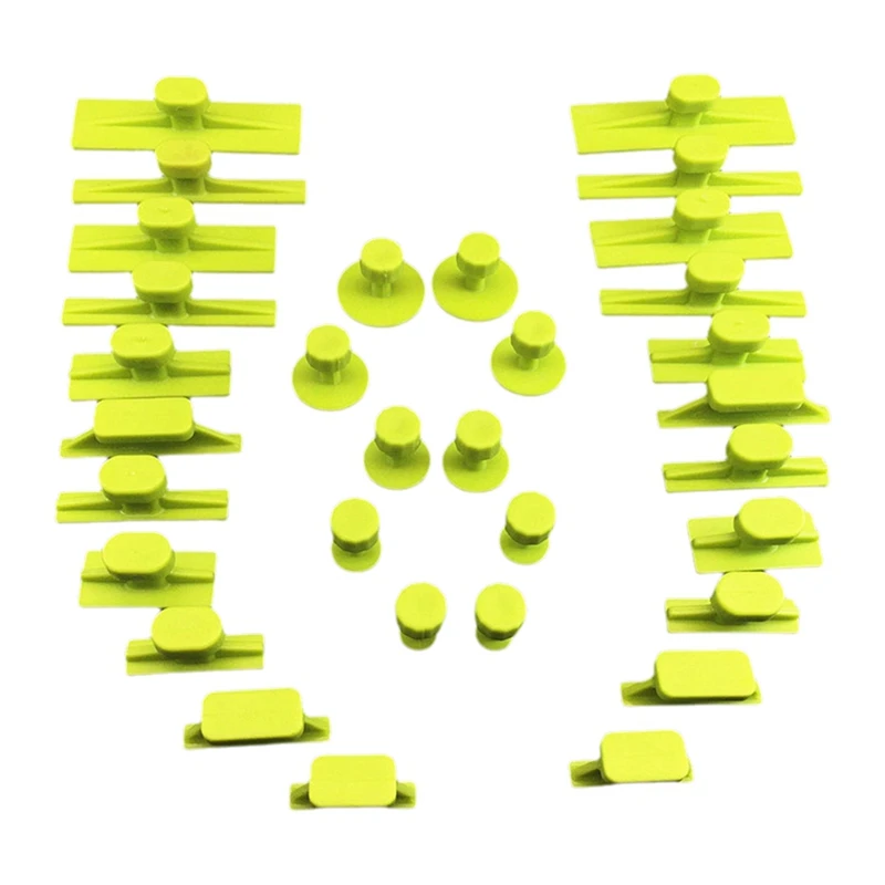 Paintless Car Body Dent Removal Pulling Tabs For T Slide Hammer Metal Surfaces Automobile Dent Repair Tools,32Pcs