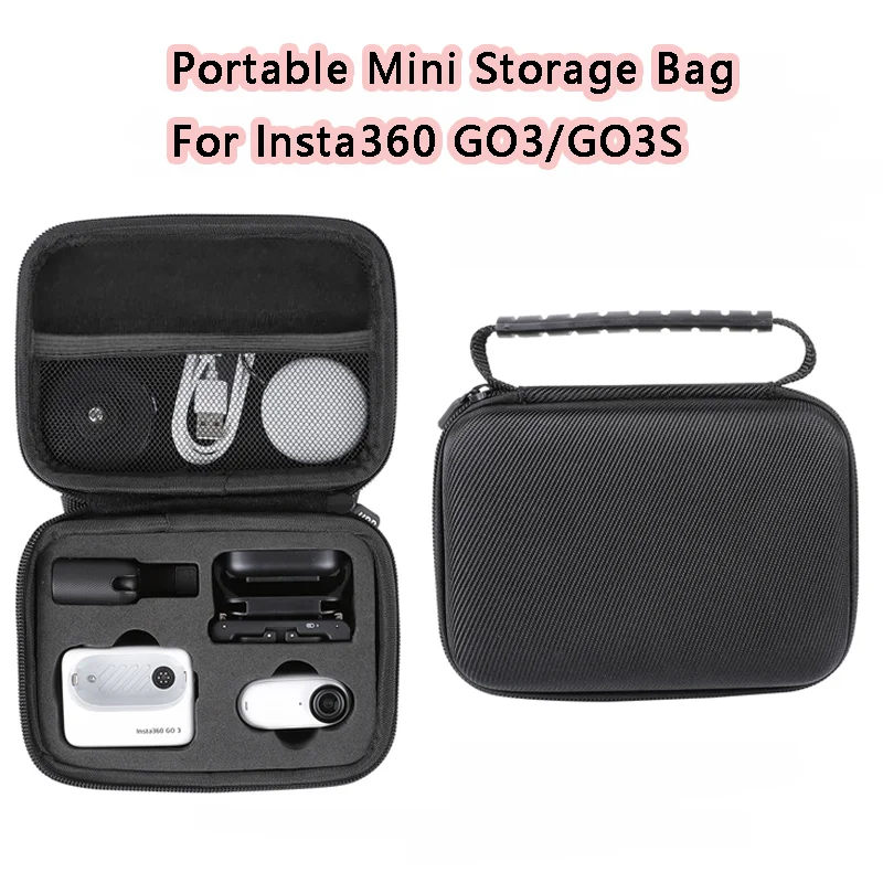 

Portable Mini Storage Bag for Insta360 GO 3 /GO 3S Action Camera Shockproof EVA Protective Carrying Case for go3 go3s