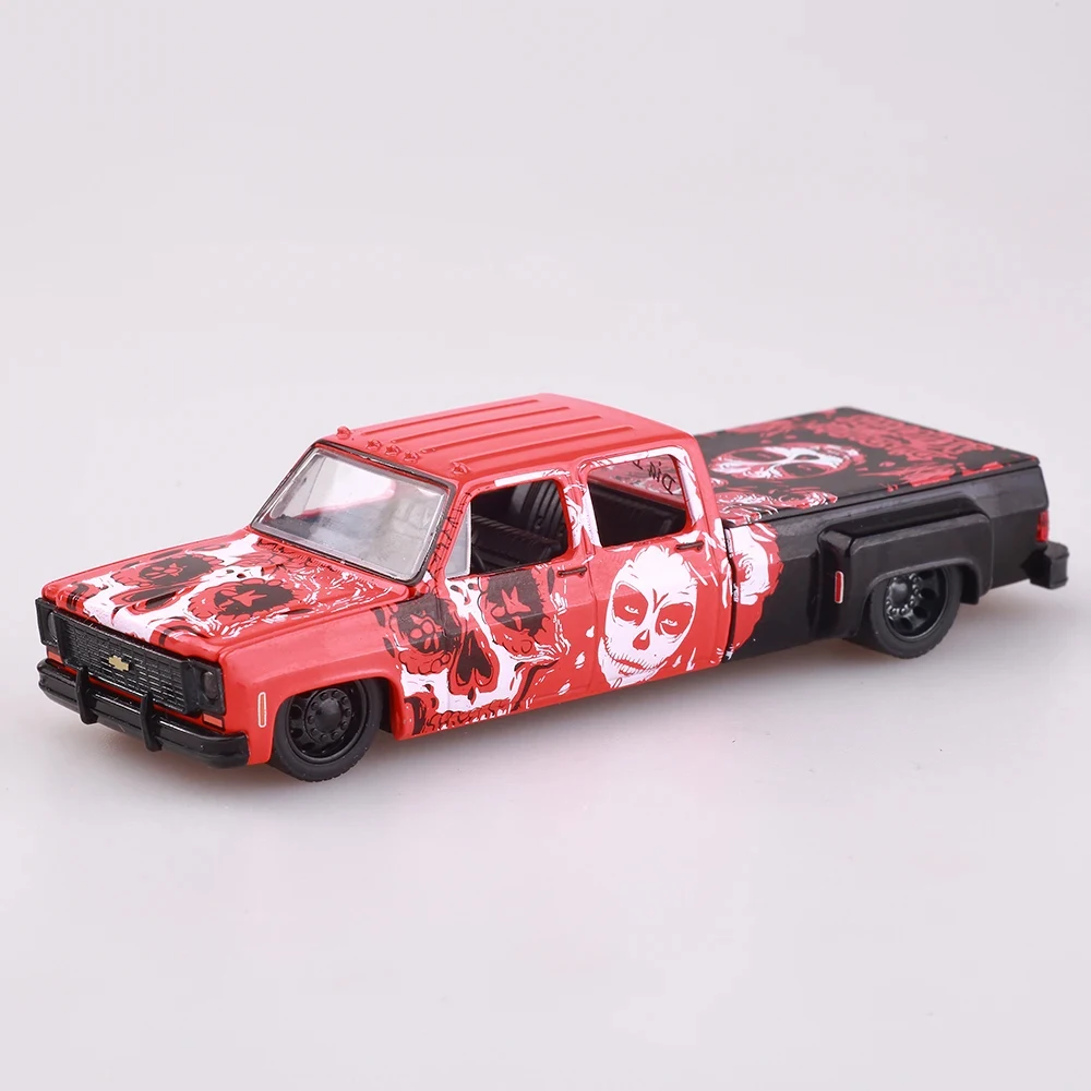 1/64 M2 Machines Alloy Car Model hidden version Day of the Dead 1:64 AW 1973 Chevrolete Diecast Metal Miniature Vehicle Toy Gift