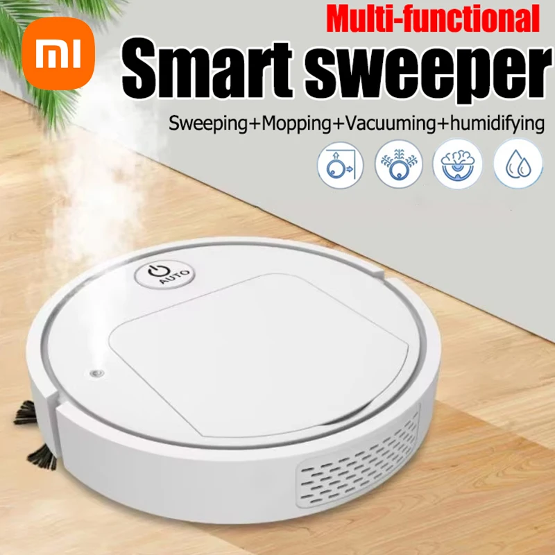 Xiaomi 4 In 1 Sweeping Robot Vacuum Cleaner Smart Automatic Air Purification Spray Humidification Quiet Strong Mopping Cleaning