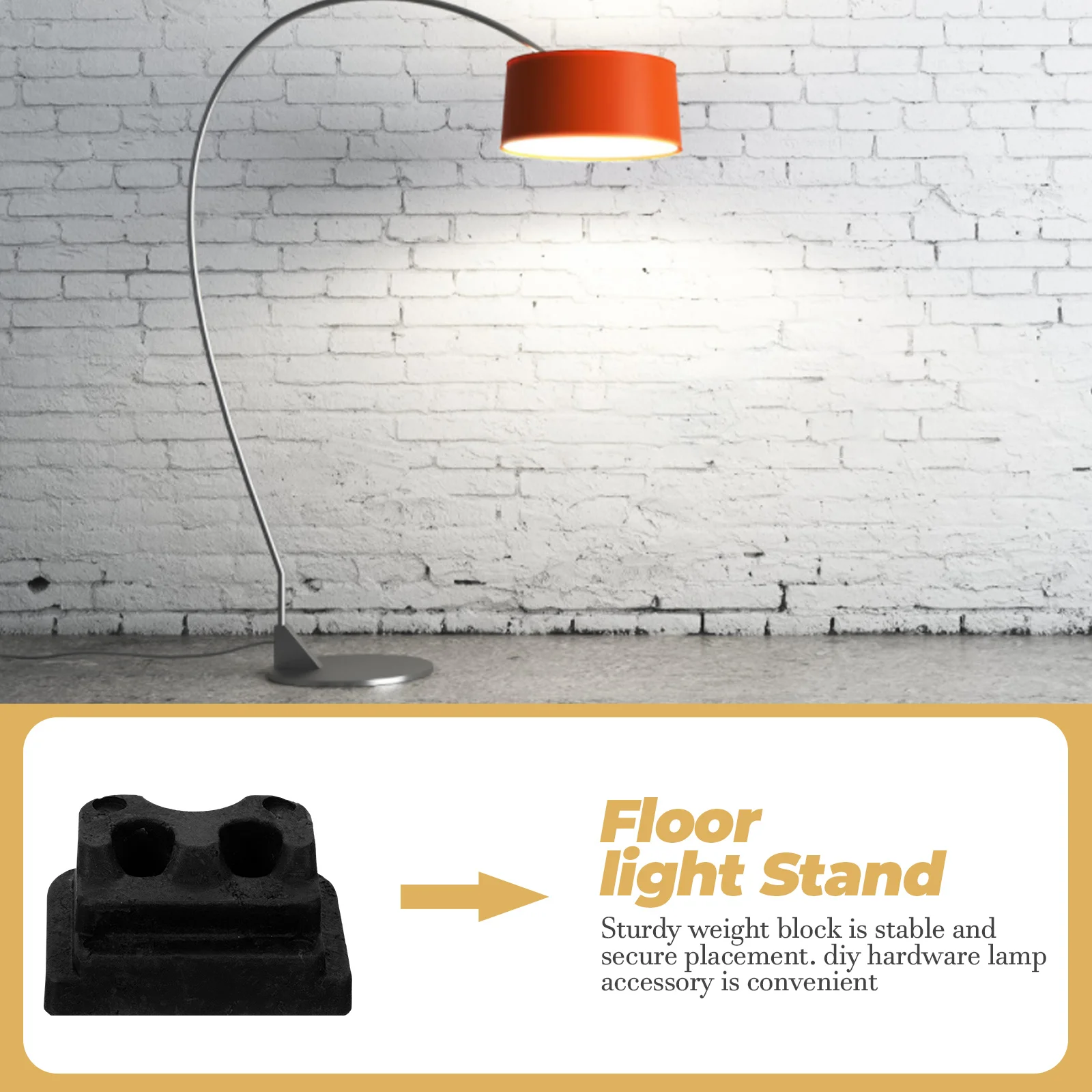 

4pcs Heavy Duty Lamp Base Weight Replacement Floor Table Light Chassis Plastic Decorative Home Lighting Accessory For