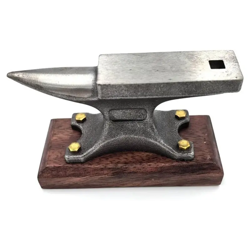 For Blacksmithing For Jewelry Making Mini Horn Anvil 1.7Lbs, Anvils, Small Single Horn Shock-Absorbing Base