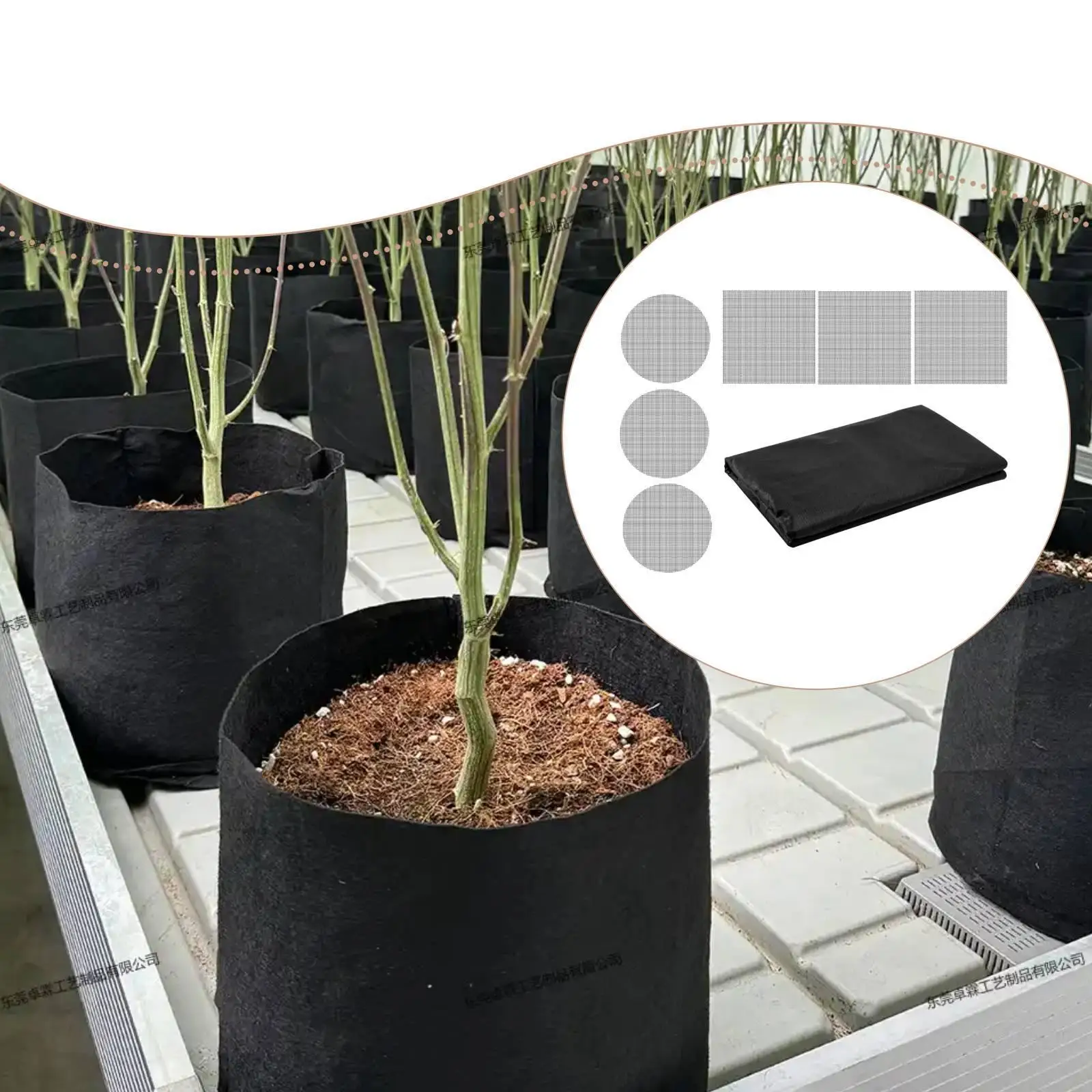 Plant Watering Mat Breathable Drainage Screen Non Woven Cloth Wicking Mat Self Watering Capillary Mat for Seedling Hydroponics