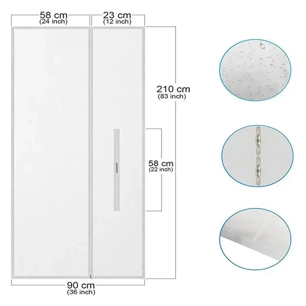 Energy Saving Perfect For Sealing Convenient And Cost Effective Seal Cloth White 210t 210x90cm Portable Sliding