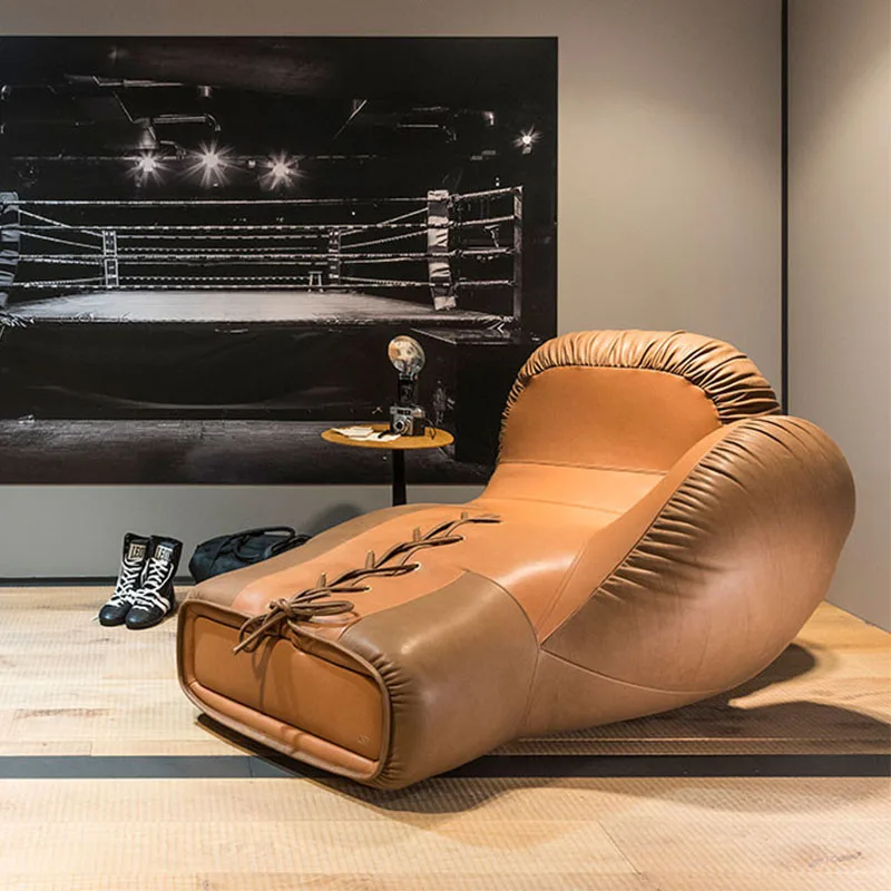 

Nordic designer special-shaped FRP medieval model room gym boxing gloves modeling modular sofa