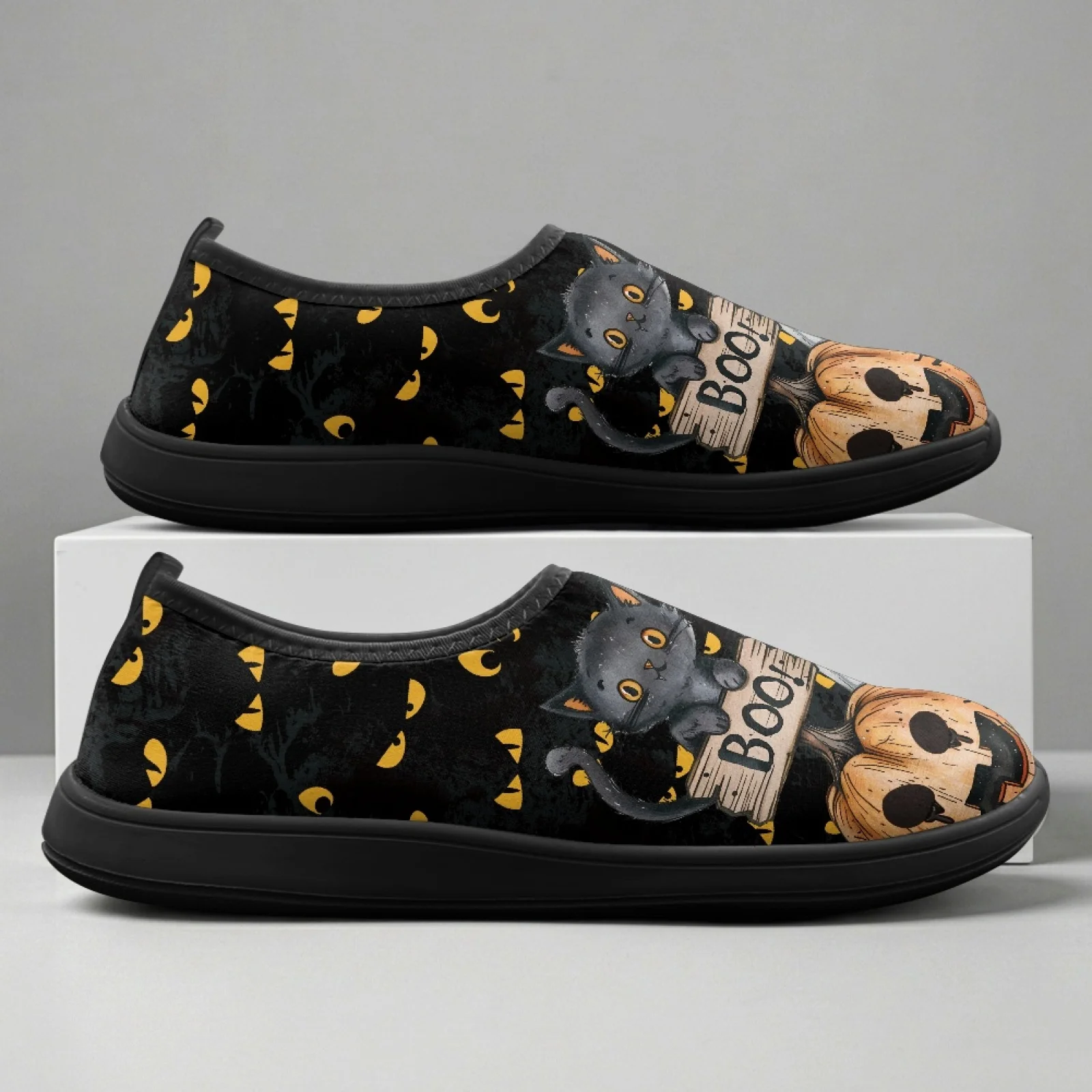 PENSTROLL Boo Cat Ghost All Season Non-Slip Hiking Shoes for Tennis Polyester & EVA Running Sneakers Walking Running Shoe