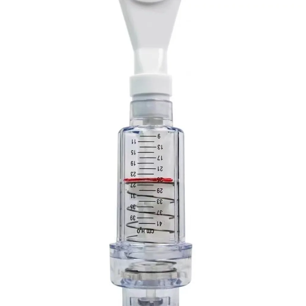 C-Type Spring-Loaded Adjustable Respiratory Trainer Inhalation Breathing Exerciser for Hospital Medical Rehabilitation