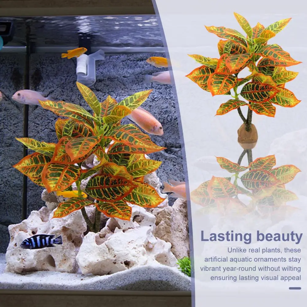 Easy-to-clean Simulated Plant Decor Realistic Aquatic Seaweed Water Plant Decor for Diy Fish Tank for Home for Aquarium