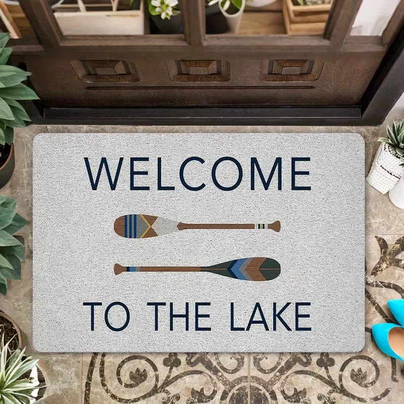 A Decorative Door Mat for Lake View Enthusiasts with An Anti Slip Suitable for Indoor and Outdoor Use Enhancing Your Home Decor