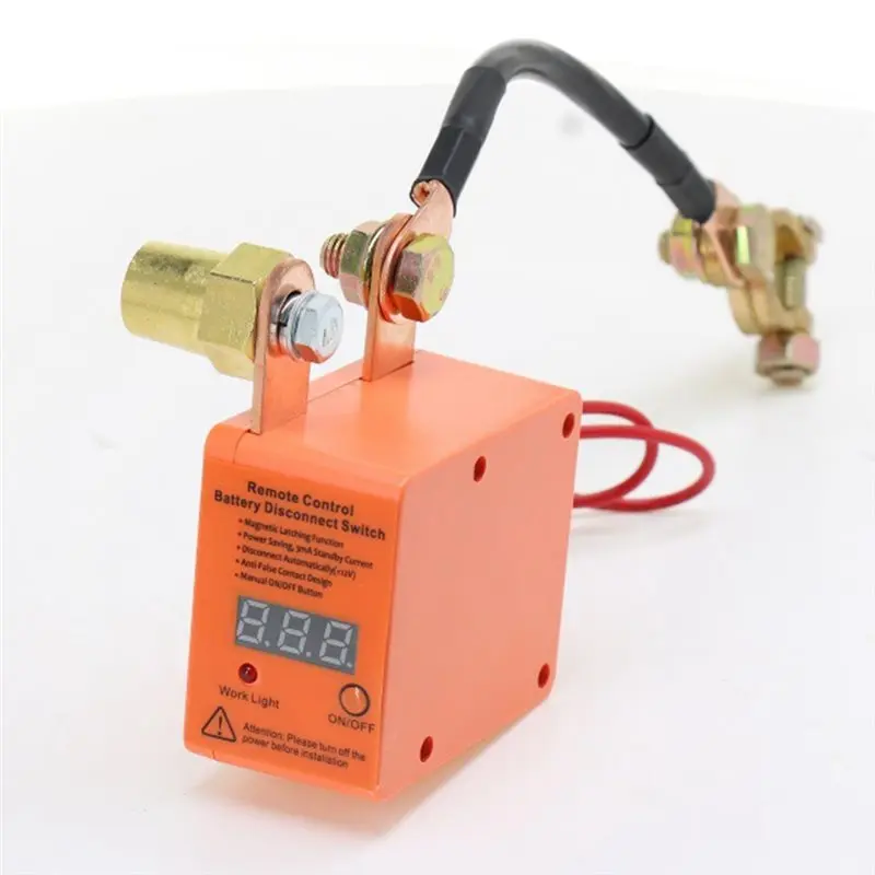 Wireless Remote Control Car Isolator Switch 12V 24V Smart Voltage Monitoring, LED Display& 2 Remote Controllers-A61E
